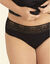 Culotte menstruelle ceinture dentelle - flux abondant (noir)