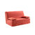 Hoes in zeildoekstof voor BZ-zitbank (terracotta)
