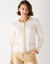 Vest met goudkleurige knopen en glanzende details (ecru)