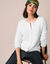 Cardigan in harig tricot (gebroken wit)