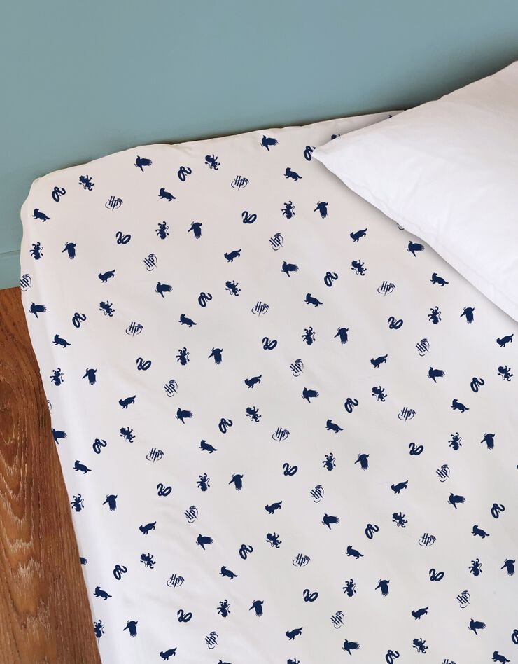 Parure de lit Blason Harry Potter® - coton (bleu marine)