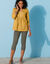 Rekbare kuitbroek met elastische taille - set van 3 (kaki + zwart + wit)
