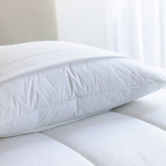 Sous-taie coton protection oreiller - lot de 2 (blanc)