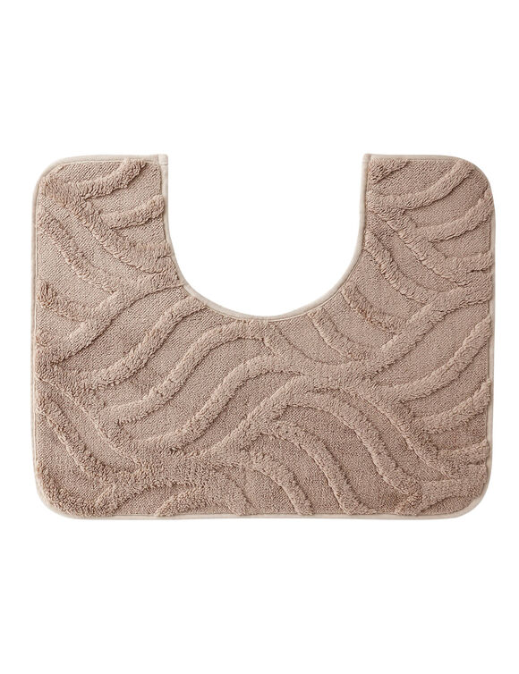 Tapis de bain reli&eacute;f&eacute; effet "flamme" (gr&egrave;ge)