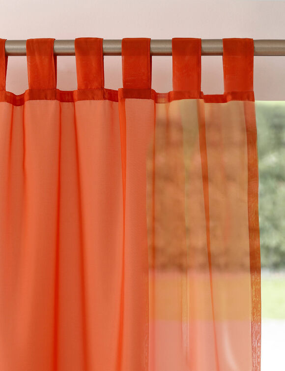 Panneau voile uni finition pattes (terracotta)