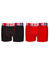 Shorty in stretchkatoen Freegun® - set van 2 (zwart + rood)