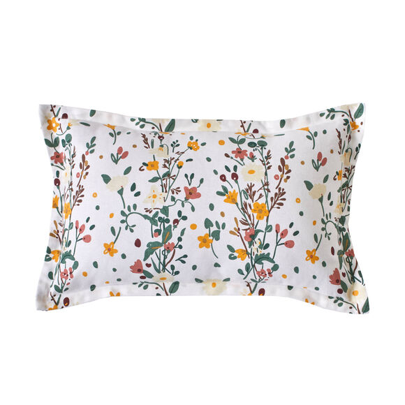 Coussin fleuri C&eacute;leste (wit / veelkleurig)