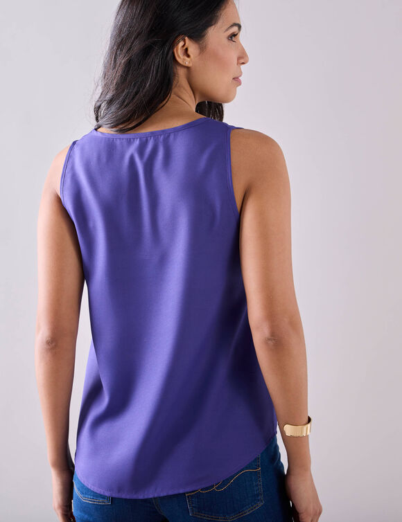 Caraco col V dentelle (violet)