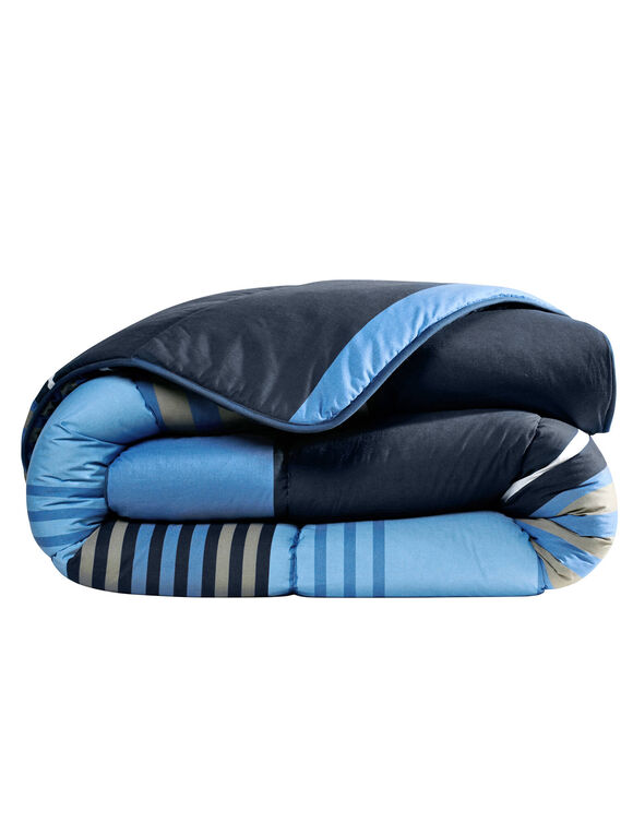 Couette coton imprimée Detroit 200 g/m² (marine)