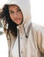 Ciré imperméable en polyester recyclé(**) (beige irisé)