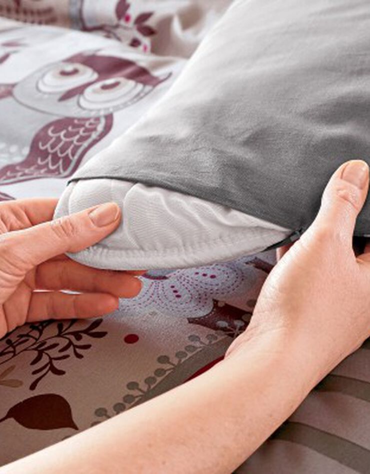 Linge de lit Chouette flanelle, gris Linge de lit Chouette flanelle, gris, hi-res image number 5