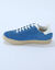 Vintage sneakers in splitleer, gekleurd (blauw)