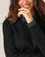 Robe pull d&eacute;tails brillants, 2 poches (noir)