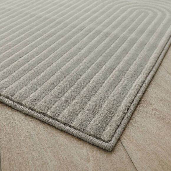 Tapis motif double arche (gris)