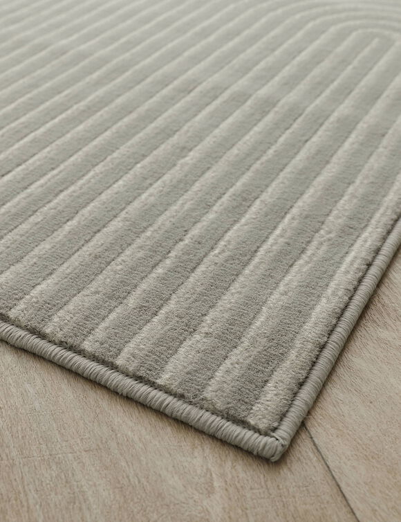 Tapis motif double arche (gris)