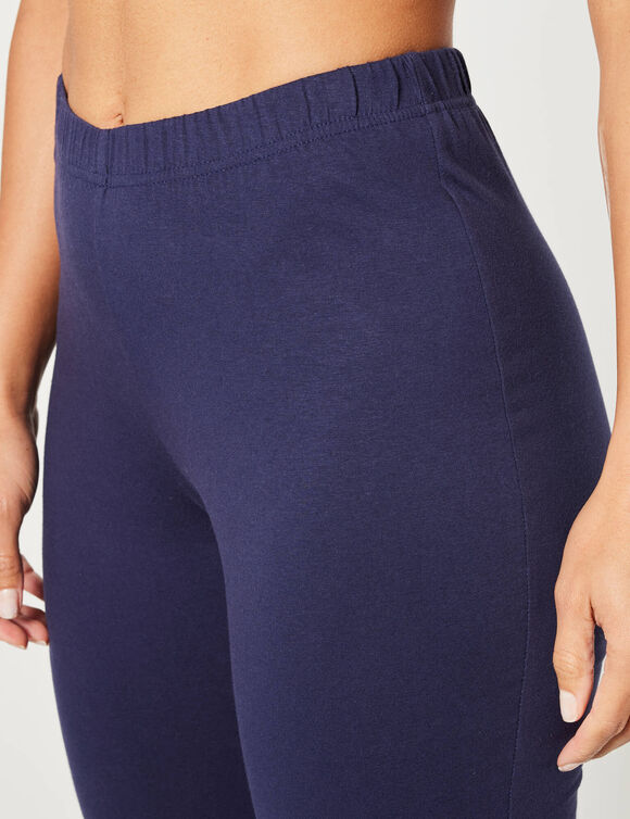 Legging trompette maille jersey (marine)
