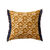Dubbelzijdig kussen met etnische print (beige / karamel)