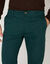 Chino met elastische zijkanten (donkergroen)