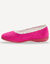 Ballerine d'intérieur éponge unie (fuchsia)