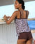 Tankinitopje met zebraprint (chocolade)