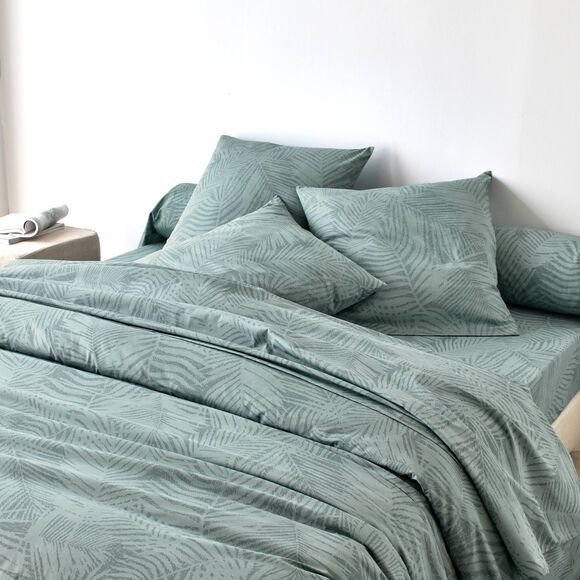 Linge de lit imprim&eacute; Marie coton (eucalyptus)