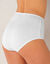 Maxislip met platte ribbels - set van 6 (wit)