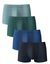 Shorty in 100% katoen - set van 4 (blauw + marine + groen)