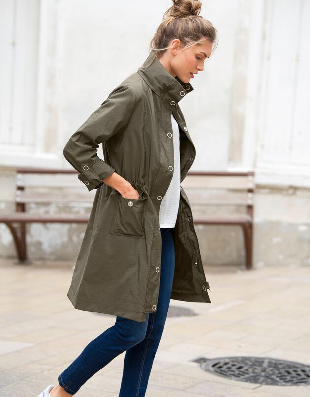 Parka à capuche déperlante (kaki)