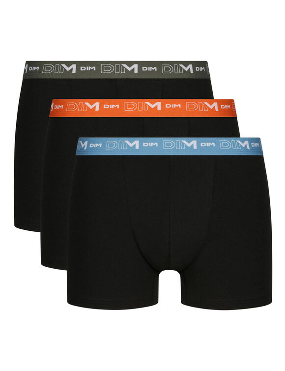 Shorty - set van 3 (zwart + blauw + oranje)