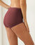 Culotte maxi Basic+, lot de 3 achet&eacute;es +1 GRATUITE (1) (rose + prune + bordeaux + blanc)