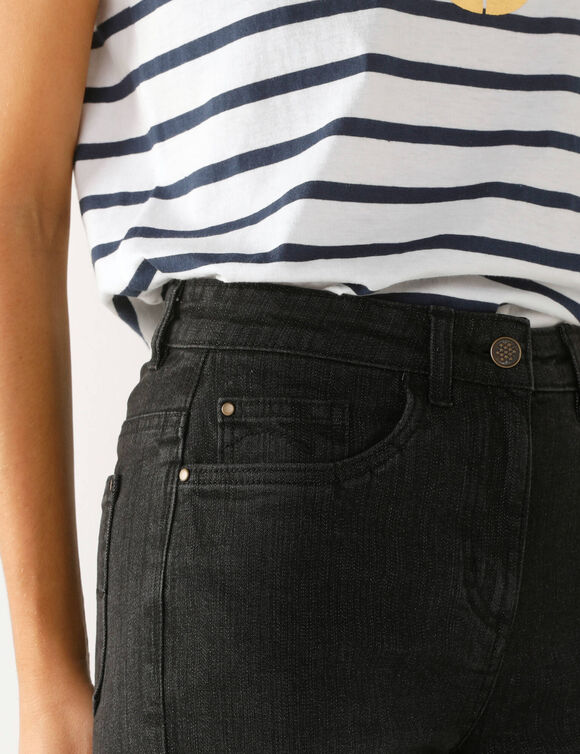 Jean droit cargo (noir)