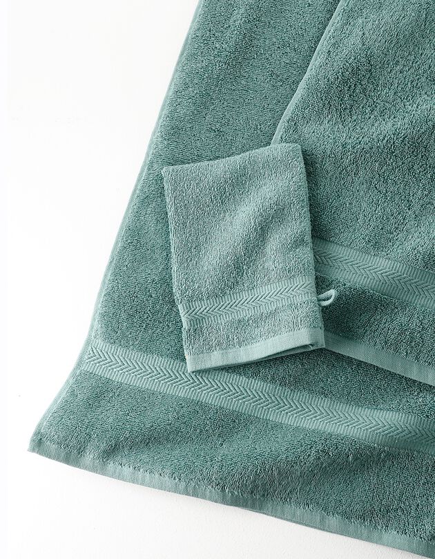 Effen badstof 420 g/m2 met zacht comfort (eucalyptus)