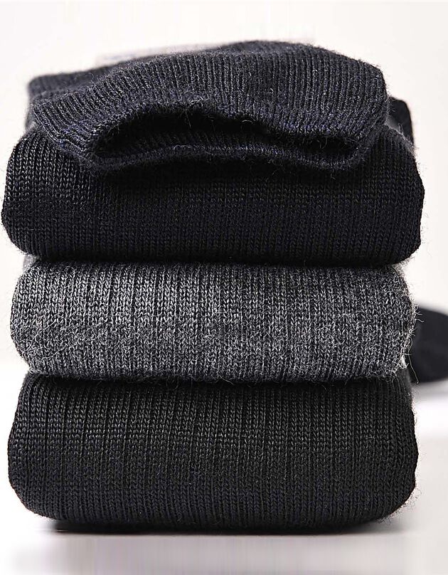 Mi-chaussettes anti-froid non comprimantes - lot de 2 paires (marine)