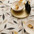 Tafelzeil met natuurlijke print (beige / zwart)