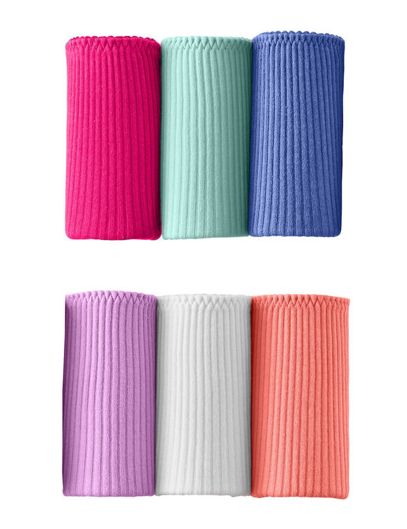 Culotte midi c&ocirc;tes plates - lot de 6 (tonique)