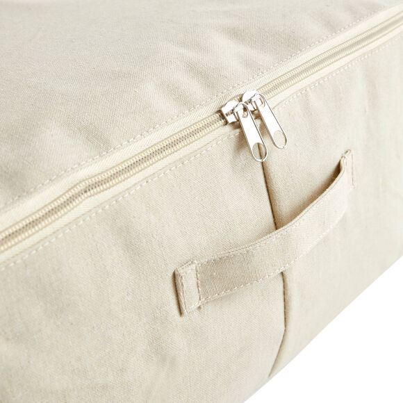 Housse de rangement zipp&eacute;e taille S beige (beige)