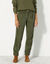 7/8-broek, velours (kaki)