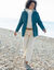 Parka d&eacute;perlante doubl&eacute;e maille polaire (bleu canard)