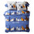 Linge de lit Rabbit en coton imprimé lapins (blauw)