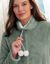Fleece-kamerjas (kaki / ecru)