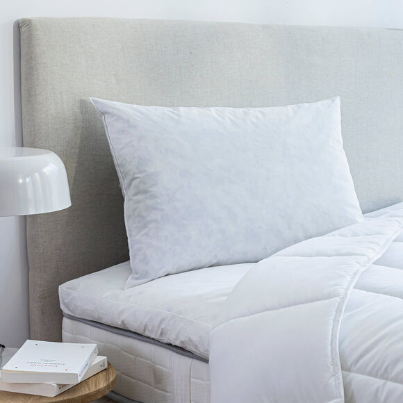 Hoofdkussen met pluimpjes, per set van 2 (wit)