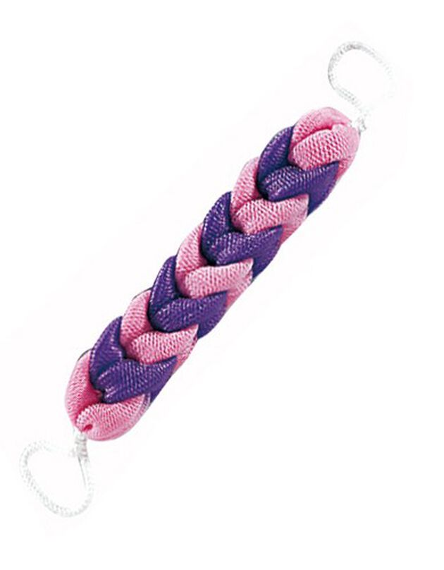 Gevlochten rugspons (roze/parma)