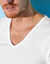 T-shirt met V-hals - herenondergoed, set van 2 (wit)