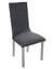 Housse chaise unie extensible - housse int&eacute;grale ou assise seule (gris)