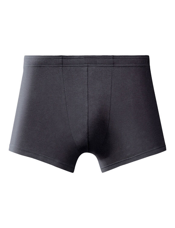 Boxer uni ceinture &eacute;lastiqu&eacute;e recouverte - lot de 5 (noir + gris)