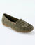 Soepele mocassins van microvezel (kaki)
