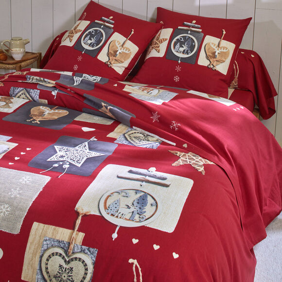 Bedlinnen Chalet katoen (rood)