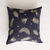 Housse de coussin motif feuillage, lot de 2  (bleu marine)