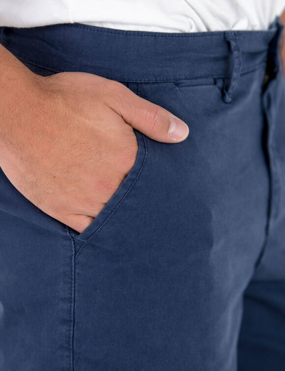 Bermuda chino uni (marine)