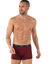 Set van 3 boxershorts Ecopack (bordeaux + grijs + zwart)